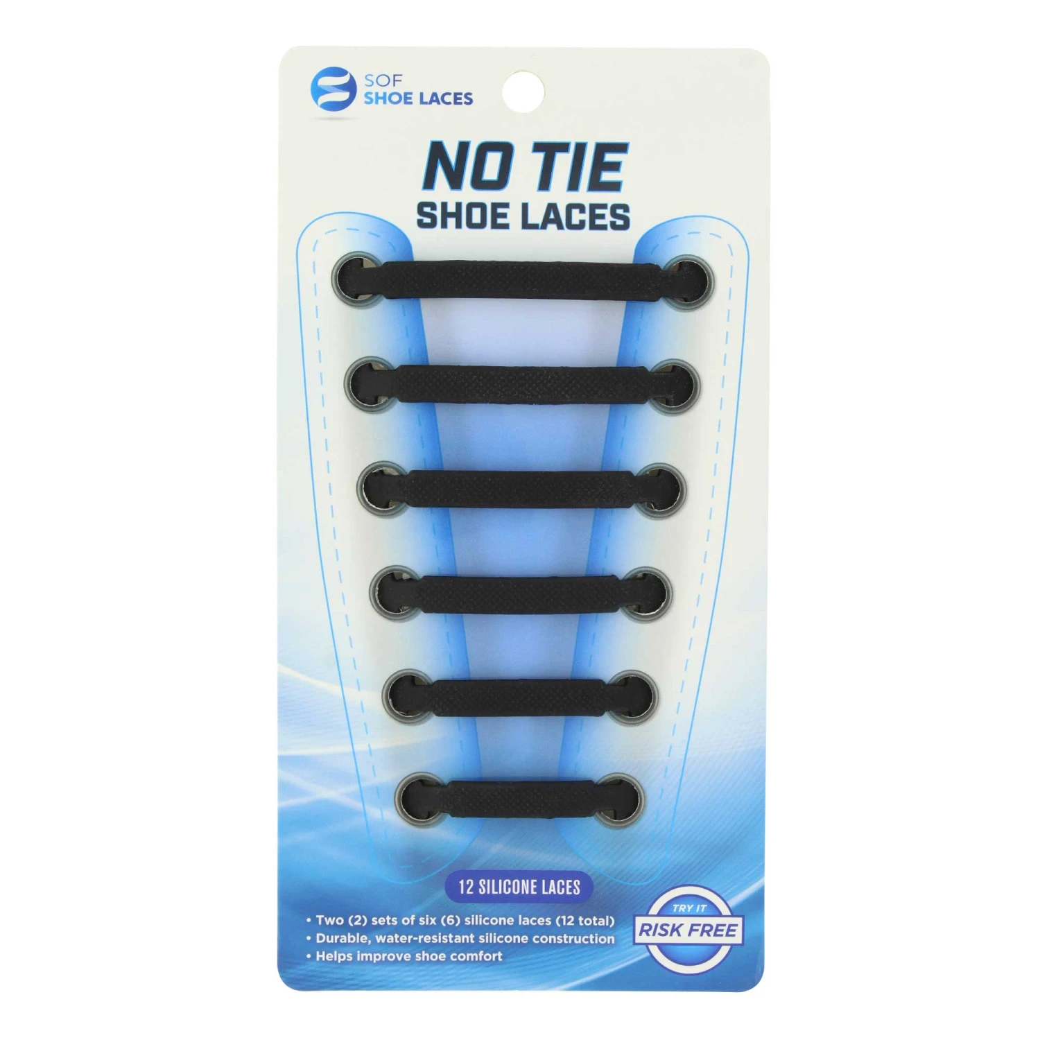 SOF Comfort No-Tie Shoe Laces 3 SOF Comfort No-Tie Shoe Laces